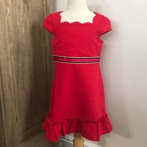 NWT Janie and Jack Red Ruffle Hem Dress